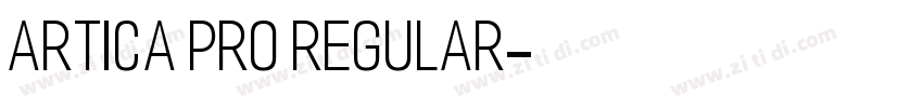 Artica Pro Regular字体转换